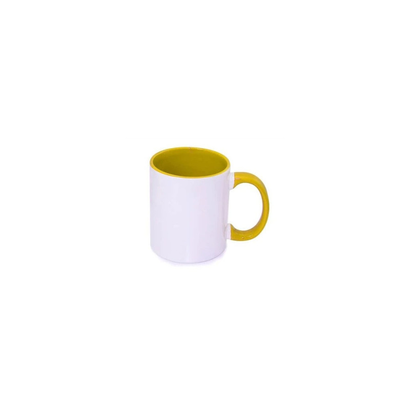 Biely hrnček FUNNY s farebným vnútrom a uchom 330 ml. Biely hrnček FUNNY s farebným vnútrom a uchom 330 ml.