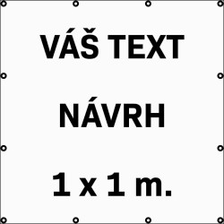Reklamný banner - plachta 1 x 1m