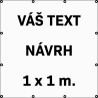 Reklamný banner - plachta 1 x 1m