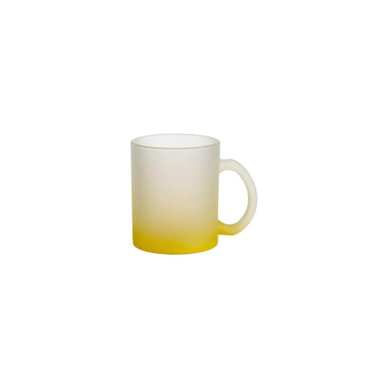 Hrnček z matného skla farebný 330 ml