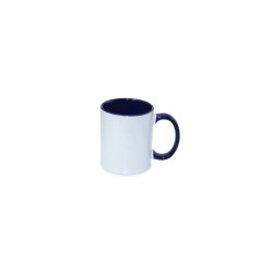 Biely hrnček FUNNY s farebným vnútrom a uchom 330 ml.