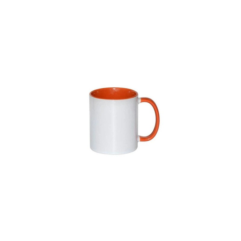 Biely hrnček FUNNY s farebným vnútrom a uchom 330 ml. Biely hrnček FUNNY s farebným vnútrom a uchom 330 ml.